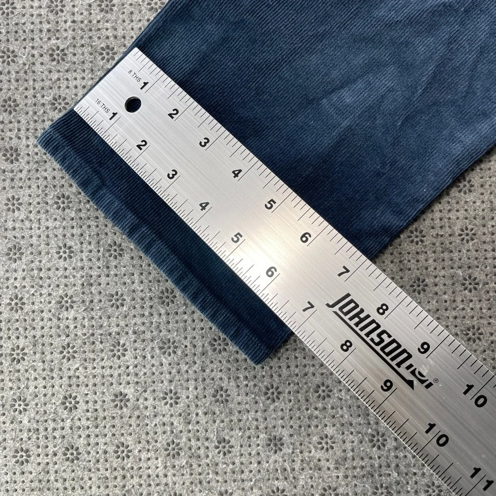 Bundle 2 Brooks Brothers Slim Fit Corduroy Pants Blue Cream Mens 38x30 Stretch